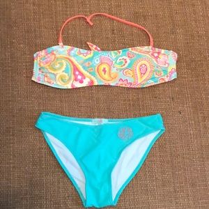 Paisley print bikini set